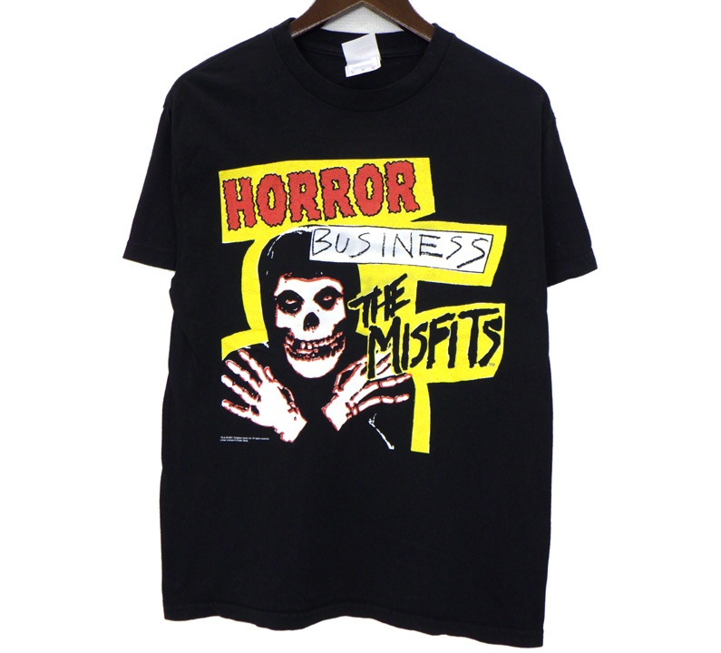 ヴィンテージ VINTAGE 【 MISFITS HORROR BUSINESS 】 ミスフィッツ ホラービジネス プリント 半袖 Tシャツ ブラック サイズM 51322【中古】｜SeekeR