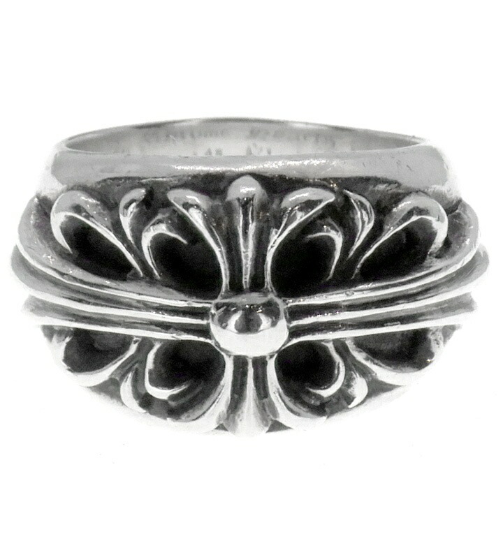クロムハーツ CHROME HEARTS 【 FLRL CRS 】 フローラル クロス シルバー リング 9.5号 n11415【中古】｜SeekeR 152,500円