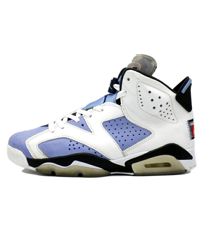 ナイキ NIKE 【 AIR JORDAN 6 UNC CT8529 410 】 エア ジョーダン 6 UNC スニーカー ホワイト&times;ライトブルー サイズ26cm s6166 【中古】｜SeekeR