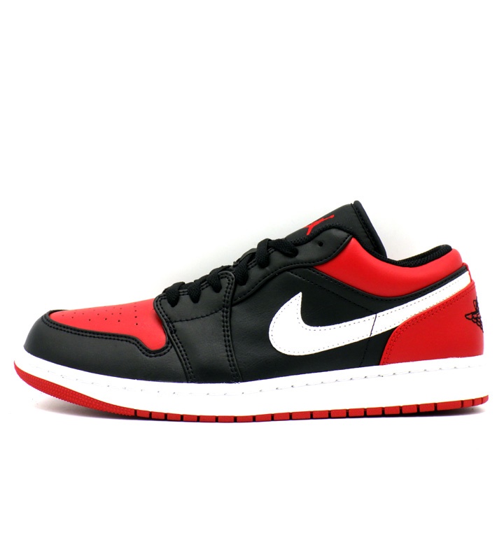 ナイキ NIKE 【 AIR JORDAN 1 LOW Bred 553558 066 】 エア ジョーダン 1 ロー ブレッド スニーカー レッド サイズ28cm f31623【中古】｜SeekeR