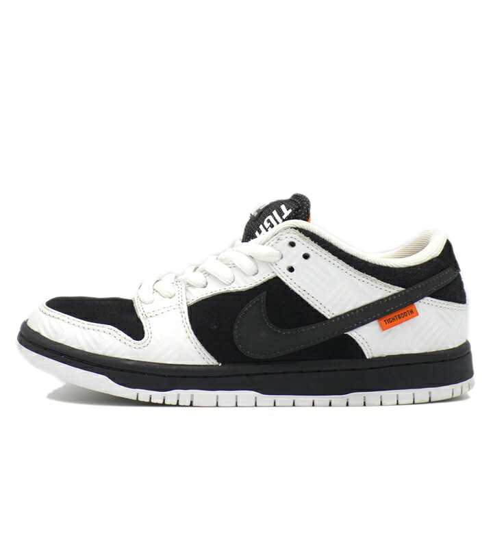 ナイキ NIKE &times; タイトブース TIGHTBOOTH 【 SB DUNK LOW PRO QS Black and White FD2629 100 】 SB ダンク ロー ブラック アンド ホワイト スニーカー ブラック&times;ホワイト サイズ25.5cm f31662【中古】｜SeekeR