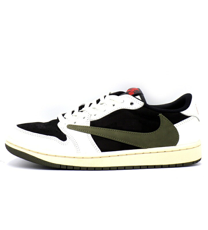 ナイキ NIKE &times; トラヴィス スコット Travis Scott 【 WMNS AIR JORDAN 1 LOW OG Medium Olive DZ4137 106 】 ウィメンズ エア ジョーダン 1 ロー ミディアム オリーブ スニーカー カーキ サイズ25.5cm f31661【中古】｜SeekeR 57,750円
