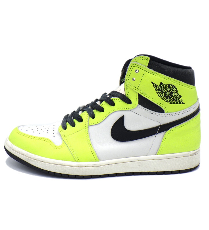 ナイキ NIKE 【 AIR JORDAN 1 HIGH OG VOLT 555088 702 】 エア ジョーダン 1 ハイ オージー ヴォルト スニーカー イエロー&times;ホワイト サイズ28cm h8647 【中古】｜SeekeR