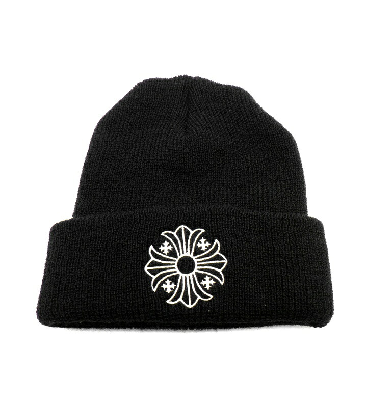 クロムハーツ CHROME HEARTS 【 WOOL WATCH CAP 】 CH プラス 刺繍 ウール ワッチ ビーニー ニット キャップ ブラック サイズOS 51944【中古】|SeekeR