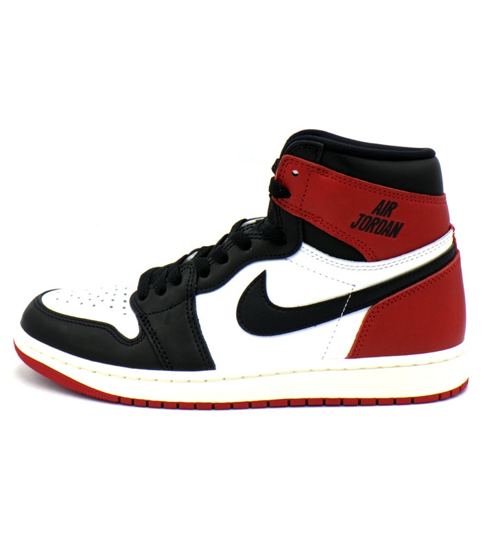 ナイキ NIKE 【 AIR JORDAN 1 RETRO HIGH OG BLACK TOE REIMAGINED DZ5485 106 】 エア ジョーダン 1 ハイ OG ブラック トゥ つま黒 リイマジンド スニーカー ホワイト×ブラック×レッド サイズ27cm 52028 【中古】|SeekeR