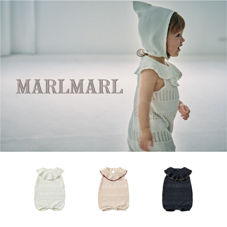 楽天市場】マールマール ニットフリルロンパース knit frill
