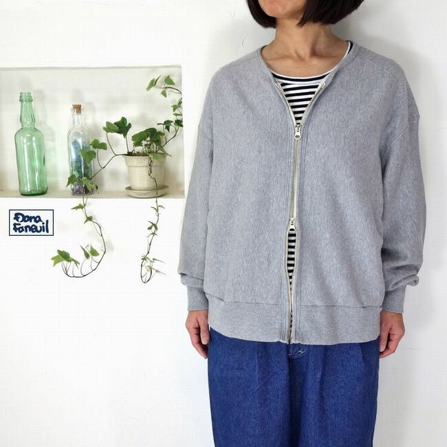 5％OFF引き換え証散り散り中 \u003cBR\u003eDana Faneuil ダナファヌル 甚だしい裏毛 ダブルZIP ジレー D-5125101