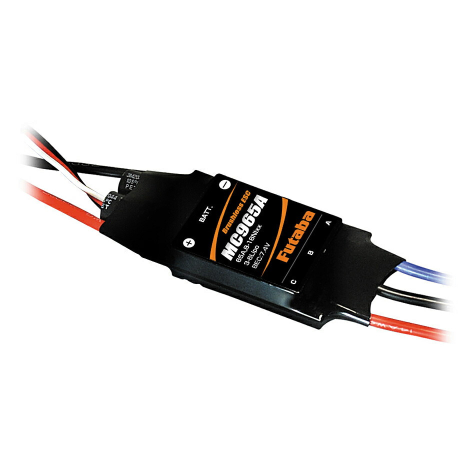 FUTABA 飛行機用ブラシレスモーター専用ESC MC965A 00107309【クロネコゆうパケット】