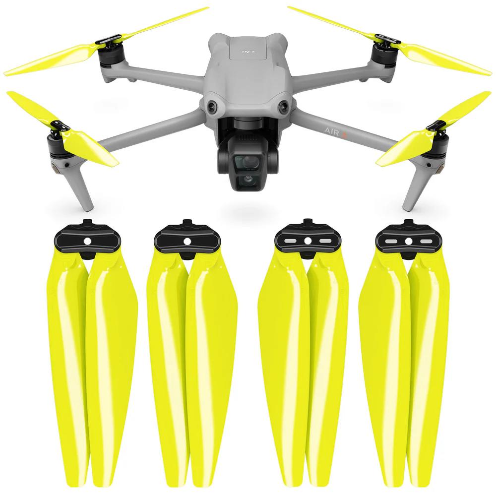 MA DJI Air 3/3S用 STEALTH　アップグレード・プロペラ 8.8ｘ4.9  (イエロー）4本セット MA.A3S8849FE4【クロネコゆうパケット】