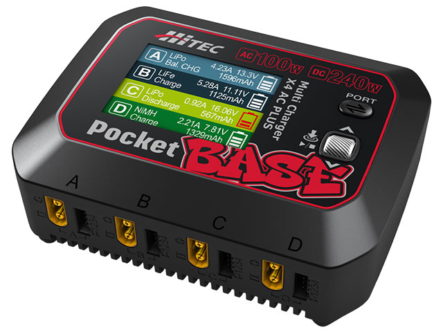 ハイテック AC/DC充・放電器 マルチチャージャー X4 ACプラス ポケットベース 44367 HITEC
