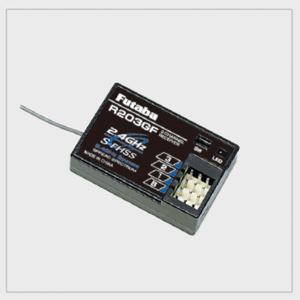 FUTABA R203GF 3ch-2.4GGz S-FHSS用地上用レシーバー（3PV/3PRKA標準）（ケースなし） 【クロネコゆうパケット】