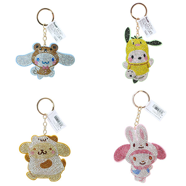 楽天市場】マイメロディ バッグチャーム 秘密のメロクロ キーリング