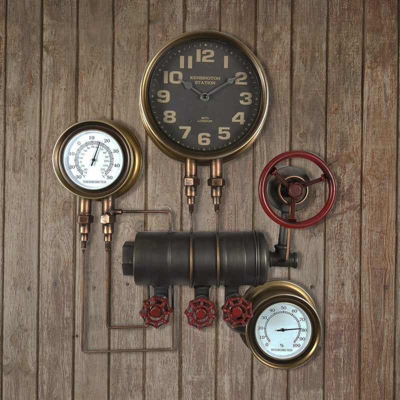 BCL ウォールクロック ブラック／steampunk（スチームパンク）｜Little　Lanai