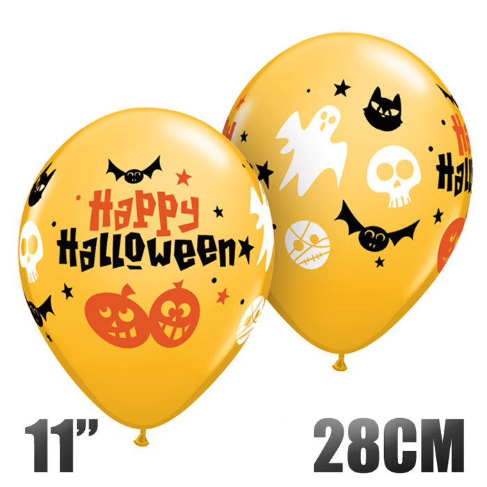 楽天市場 ハロウィン 飾り ハロウィン 風船 アイコン 11インチ28cm オレンジ ゴースト バット ドクロ ゴム風船 ばら売り バルーン パーティー飾り ホームパーティー デコレーション ハロウィーン Halloween Party Balloon あす楽 リトルレモネード リトル