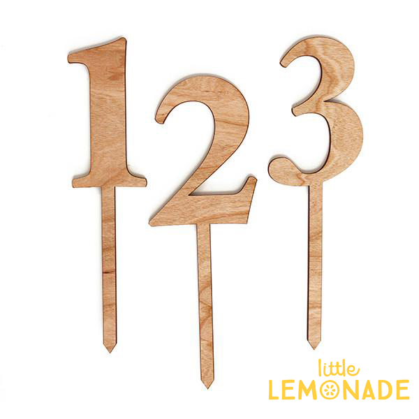 木製 数字 あす楽 ケーキトッパー リトルレモネード 印象のデザイン ケーキトッパー