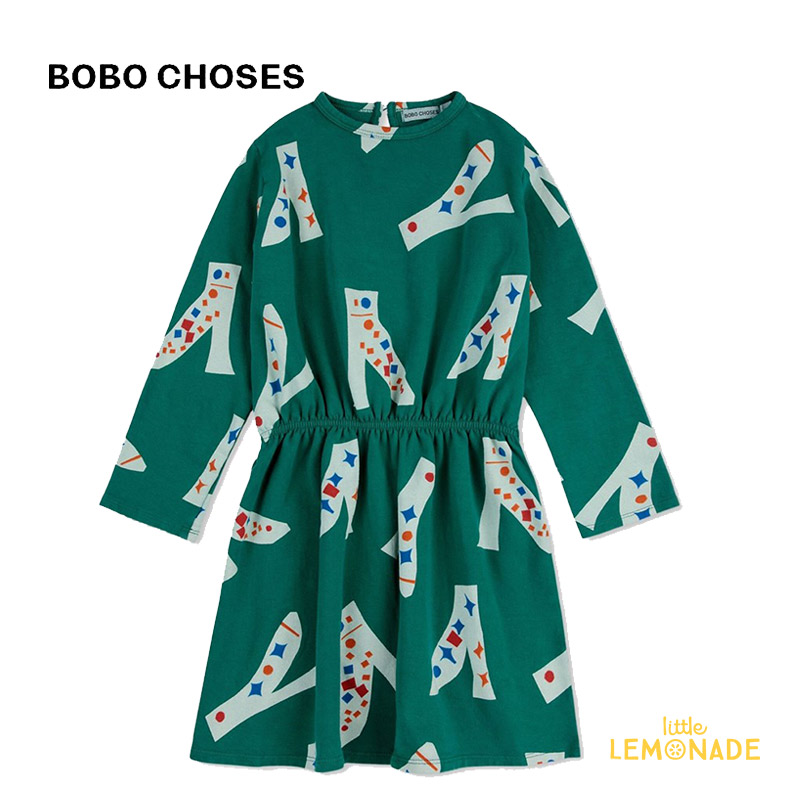bobochoses 24fw 総柄ワンピース　100 bobochoses 24fw 総柄ワンピース100