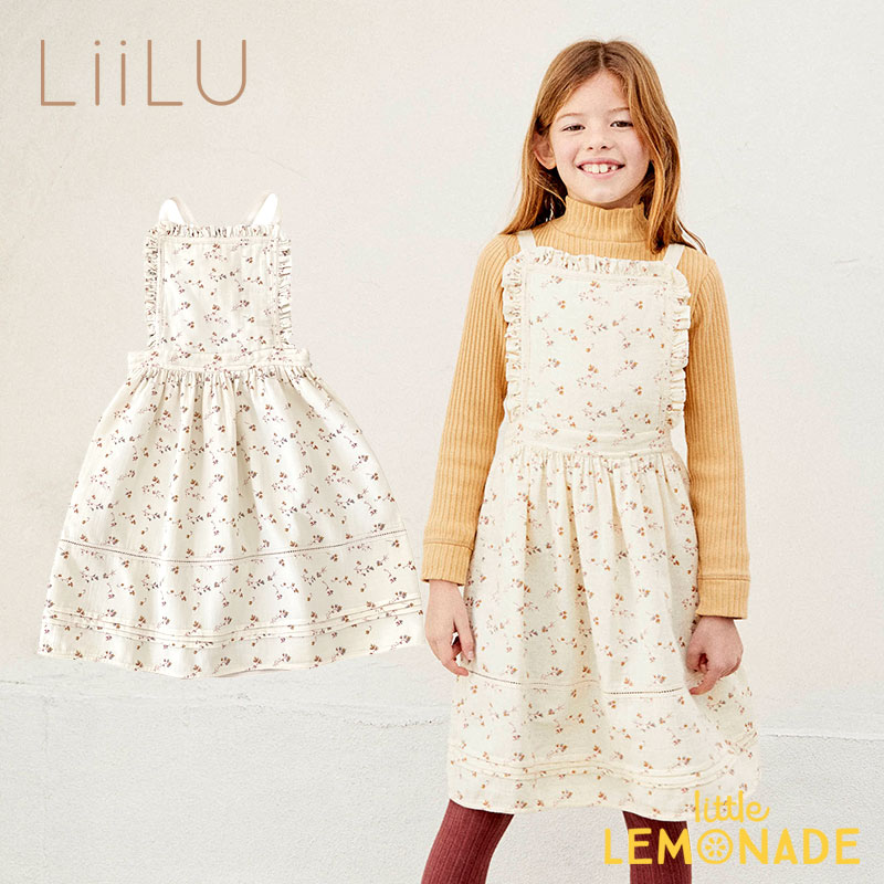 楽天市場 Liilu Lara Apron 2歳 4歳 6歳 8歳 ワンピース 花柄 フリル キッズ ドレス リール ドイツ オーガニック 子供 おしゃれ リトルレモネード 女の子 子供服 アパレル Ykz リトルレモネード楽天市場店