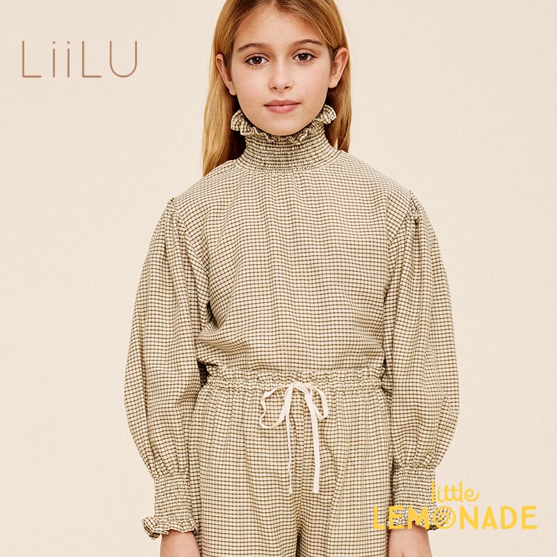 激安アウトレット通販 レディース 楽天市場】【LiiLu】 【2歳/4歳/6歳 Culottes Check Smocked ロンパース・カバーオール