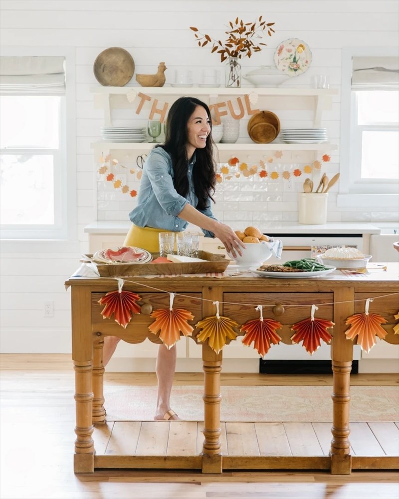 秋のリーフのファンバナー 秋生まれ サンクスギビング 落ち葉 バースデー バナー 誕生日 飾りつけ Give ガーランド