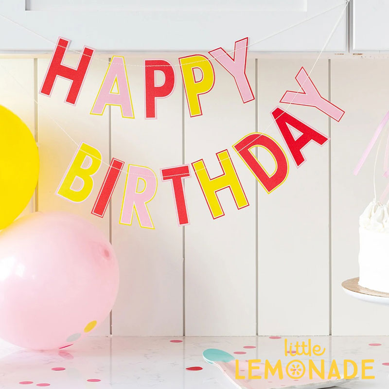 My Mind S Happy ガーランド 誕生日 デコレーション バナー バースデイ ピンク ハッピーバースデー バースデー Eye Birthday