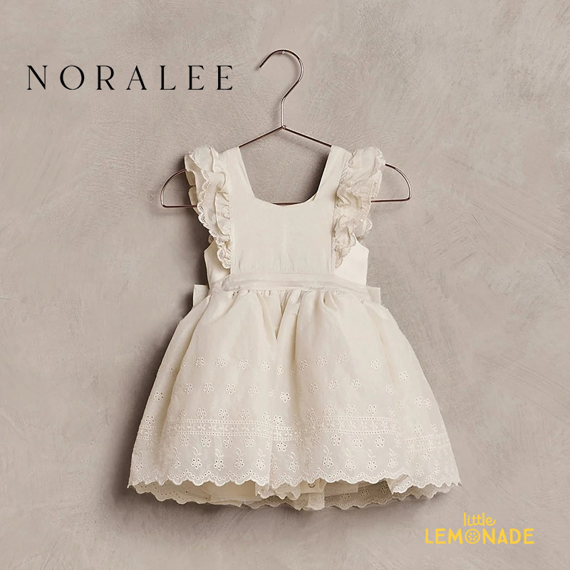 【NORALEE】 PROVINCE DRESS | IVORY【2歳 】 プロヴァンス ドレス アイボリー ボディースーツ付き ワンピース ヴィンテージ風 子ども キッズ フォーマル 結婚式 発表会 お呼ばれ お誕生日会 撮影会 NL016BHR オケージョン リトルレモネード SS23|リトルレモネード店
