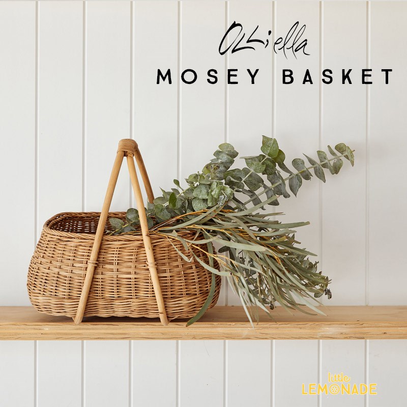 Olli Ella オリエラ Mosey Rattan Basket バスケット カゴ ピクニック シンプル インテリア 収納 お片付け ストレージ おしゃピク おうちスタジオ 送料無料 あす楽 リトルレモネード Psicologosancora Es