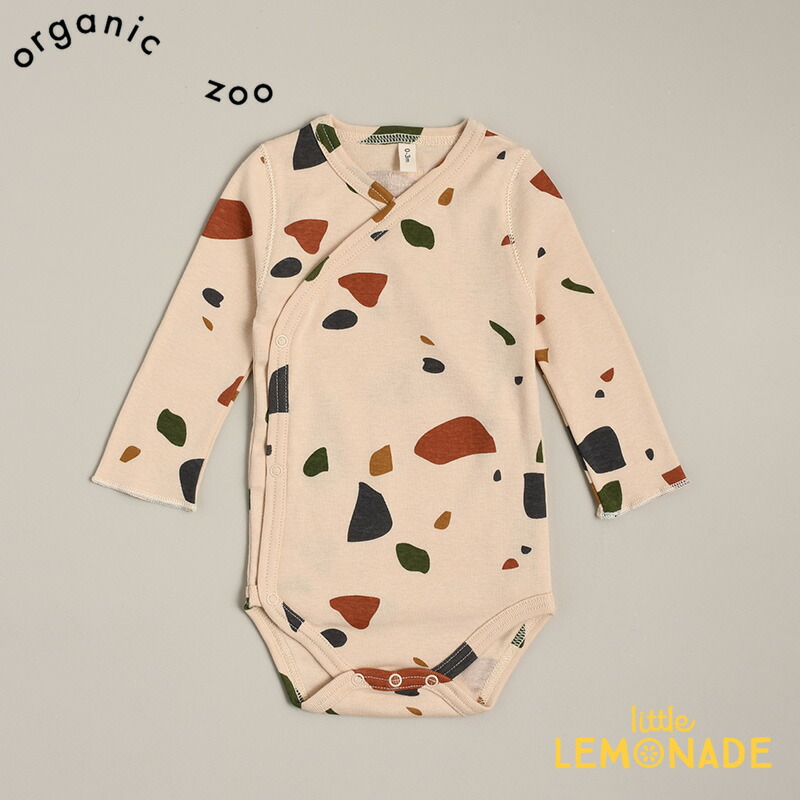 楽天市場 Organic Zoo テラゾー柄 ロンパース 0 3か月 3 6か月 6 12カ月 Terazzo Wrap Bodysuit ボディスーツ オーガニックズー ベビー 子供 男の子 女の子 ユニセックス おしゃれ リトルレモネード ベビー服 アパレル aw リトルレモネード楽天市場店