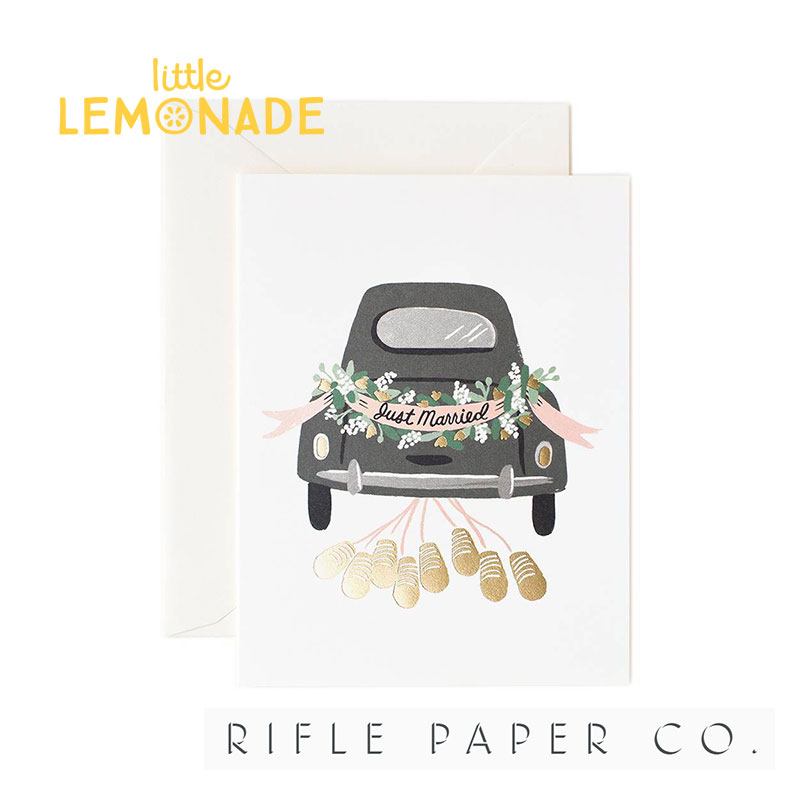 楽天市場 マリーゲタウェイ メッセージカード Just Married Getaway Rifle Paper 結婚式 ウェディング ブライダル カード Message Card メッセージカード グリーティング メッセージ Greeting プレゼント お祝い ライフルペーパー あす楽 リトルレモネード リトル