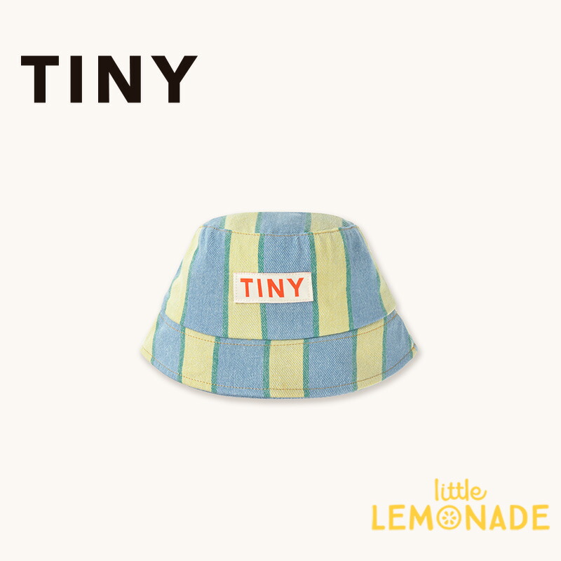 タイニーコットンズ RETRO STRIPES BUCKET HAT 【M(50/52)・L(54/56)】 light wash denim バケットハット ストライプ デニム キッズ 帽子 日よけ バケハ バラ かわいい おしゃれ コットン100% 子ども リトルレモネード TINYCOTTONS SS26-509 T10 KTZ 7,990円