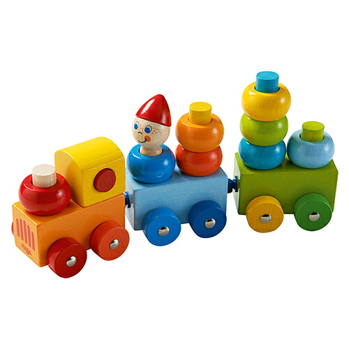 【HABA：ハバ】ベビートレイン 【お誕生日・ご出産祝】人気商品木のおもちゃ・積み木
