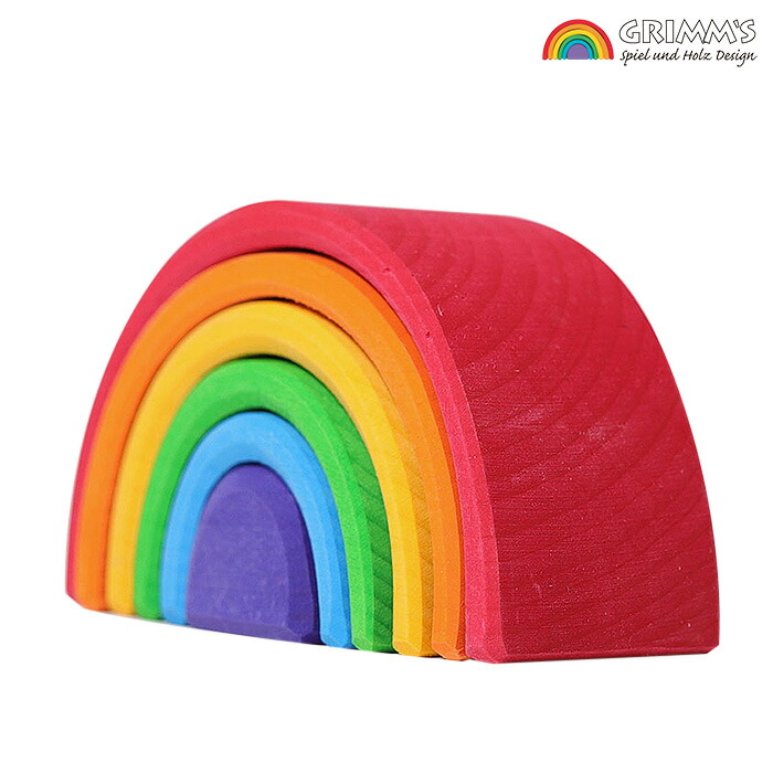 年度末最終❗️グリムス　アーチレインボー　半円盤　小人のおもちゃ　正規新品購入品 楽天市場】グリムス 半円盤 レインボー 木のおもちゃ 知育玩具 積み木