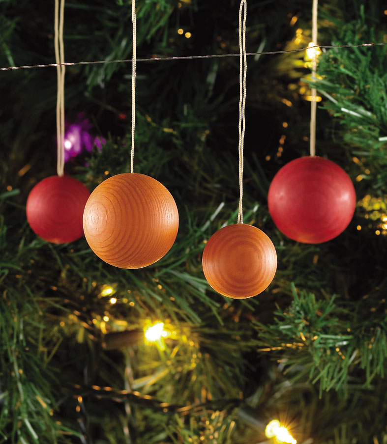 【クリスマス用品・入荷しました！】ベックの木の玉カラーS［ Christmas：クリスマスオーナメント ］画像