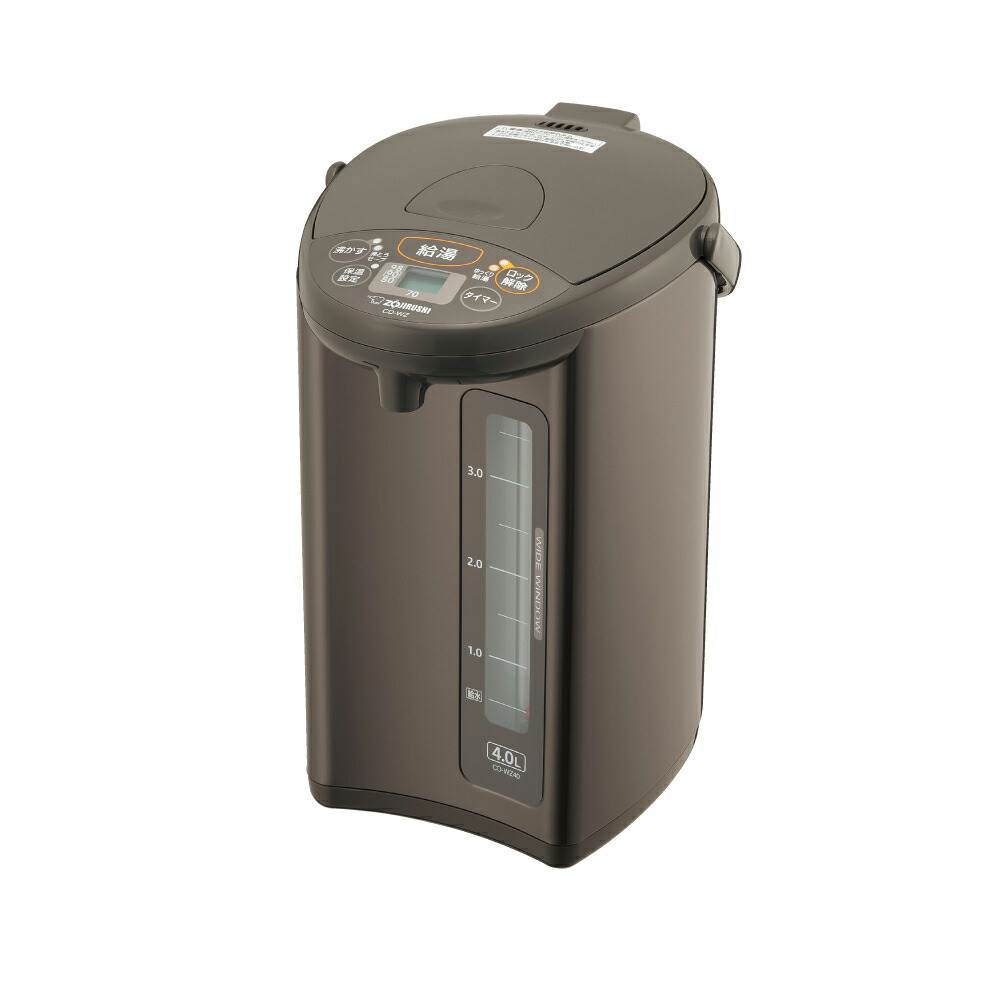 象印マホービン ZOJIRUSHI 電動ポット メタリックブラウン 4.0L CD-WZ40-TM|LT-shop