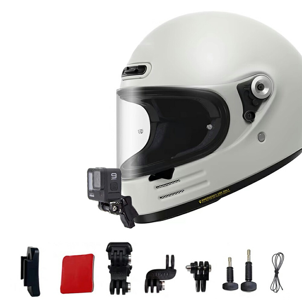 楽天市場】Gopro Insta360 用 バイクヘルメットマウント SHOEI