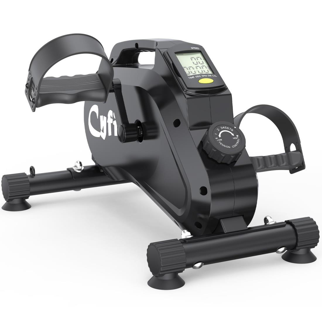 CYFIE フィットネスバイクミニ 静音 家庭用 座ったまま 8段階負荷調節 耐荷重100kg トレーニング バイク 室内 自転車 エクササイズバイク サイクリングマシン コンパクト 日本語説明書付き 組み立て簡単 (ブラック) 16,228円
