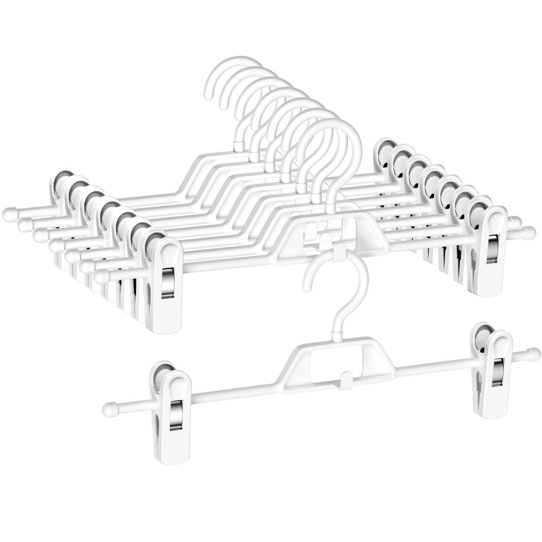 楽天市場】ZPOW プラスチック スカート ハンガー クリップ付き ボトム