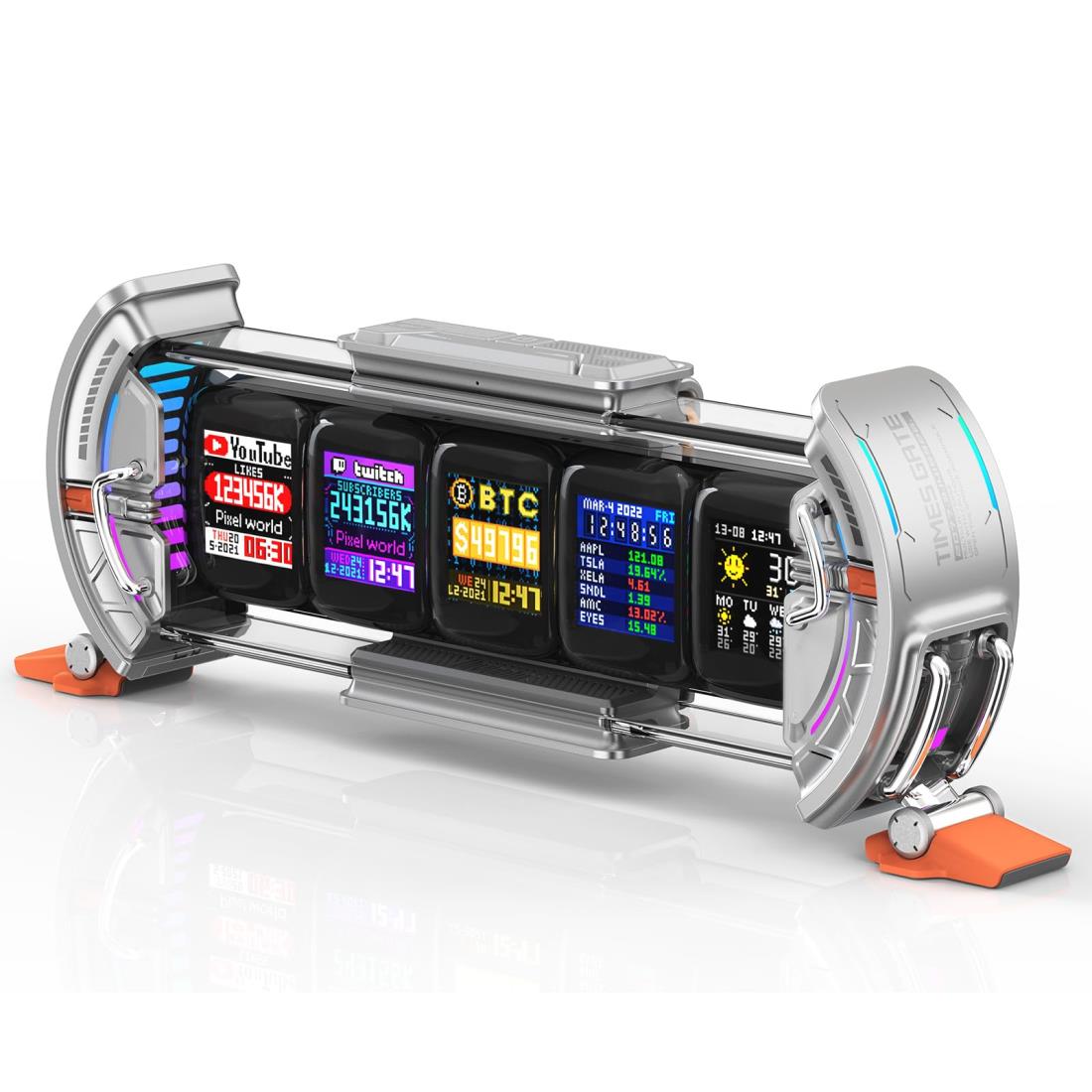 楽天市場】Divoom Times Gate 5Wayデジクロック スチームパンク風 PC