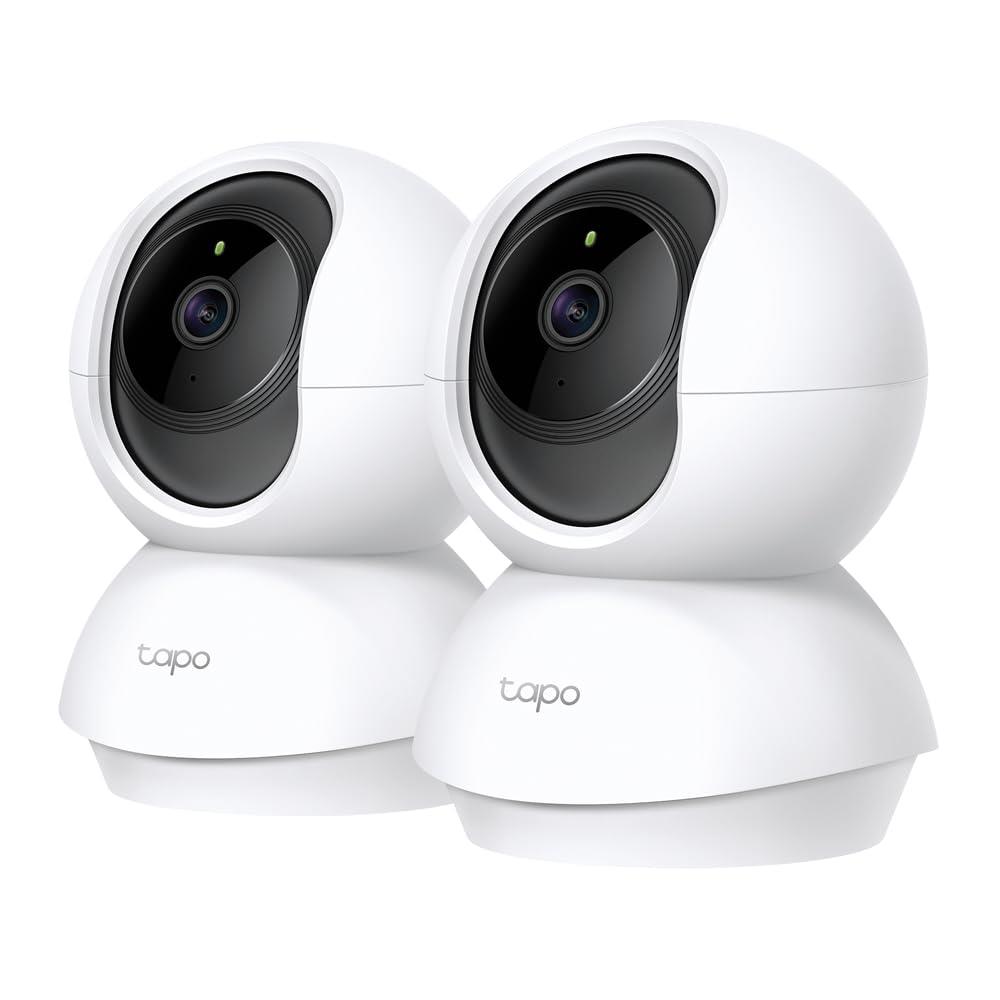 TP-Link ネットワークWi-Fiカメラ ペットカメラ 1080p フルHD 屋内カメラ 夜間撮影 相互音声会話 動作検知 スマホ通知 ドーム型 Tapo C200P2