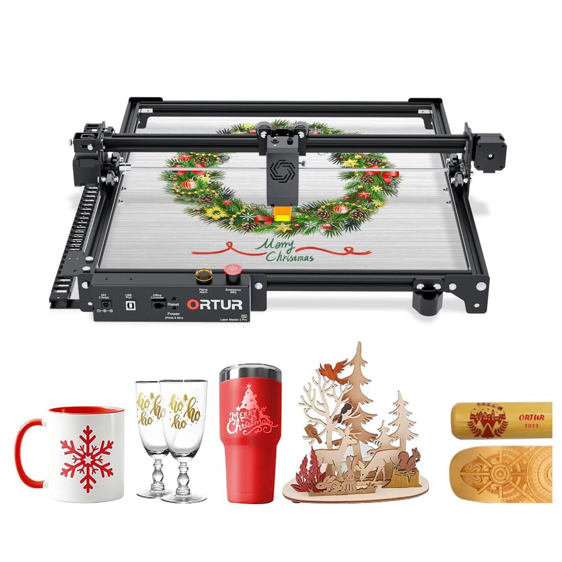 ORTUR Laser Master2 Pro S2 レーザー彫刻機 10Wレーザー高出力 レーザー加工機 レーザー刻印機 レーザーカッター レーザー切断機 20000mm/m彫刻速度 400mm×400mm作業領域 高安定性 移動停止 ブザー付き DIY道具 全金属構造 火炎警報 目の保護 木 金属 アクリル加工可 レー