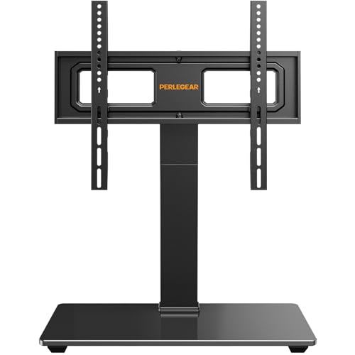 PERLEGEAR テレビスタンド tvスタンド tv stand テレビ台 壁寄せ ロータイプ 卓上 壁掛け モニター 回転 32~70インチ対応 VESA/横100～400mm/縦100～400mm 耐荷重40kg 9段階高さ調節 左右30度首振り 上向き8度調整 ブラック PGTVS26