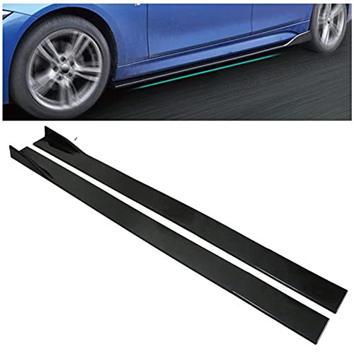 MORYTRADE サイドスポイラー 車 サイドステップ 汎用 自動車 エアロパーツ ブラック