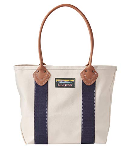 [エルエルビーン] クラシック・レザー・ハンドル・カタディン・ボート・アンド・トート・バッグ ミディアム Natural/Blue マルチカラー １００００５８２２１