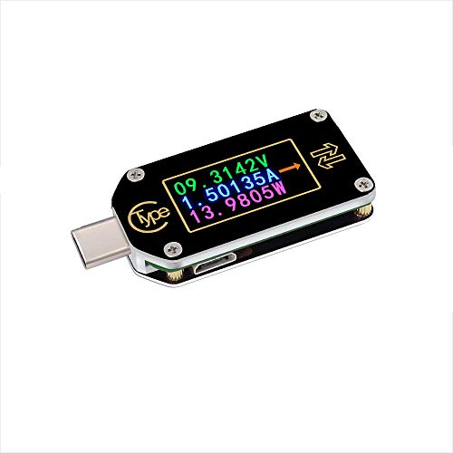 WINGONEER TC66C Type-C Bluetooth PDトリガーUSB電圧電流計容量計2ウェイ測定充電器バッテリーAPP PC USBテスター