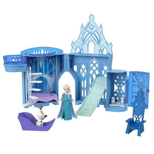 マテル(MATTEL)ディズニー(Disney)/アナと雪の女王(Frozen) エルサとこおりのおしろ(かさねるおしろシリーズ! ミニドール)【着せ替え人形・お城 】【ハウス、アクセサリー付き】【3才~】【プレゼント】HLX01