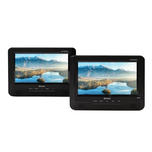 [山善] キュリオム ポータブルDVDプレーヤー CPRM 9インチ(16:9) ツインモニター AC/DC TFT液晶 DVD CPD-TM90(B)