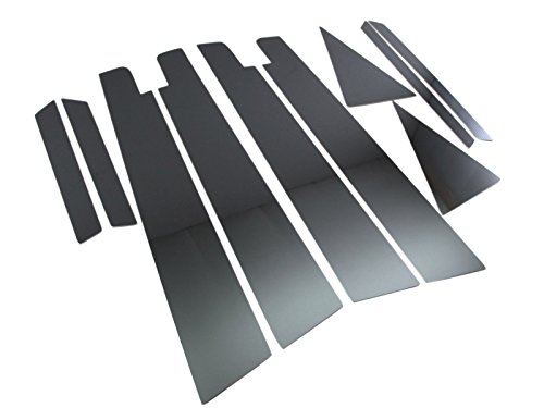 BRIGHTZ プリウス 30系 ブラックメッキピラーパネルカバー 10PC バイザー有り用 【 PIL-BLA-302 】 5015
