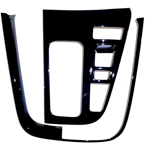Flatland 新型 ノア 90系 ヴォクシー 90 系 アクセサリー 内装 カスタム パーツ シフト パネル セット (エレクトロシフトマチック, ピアノブラック)