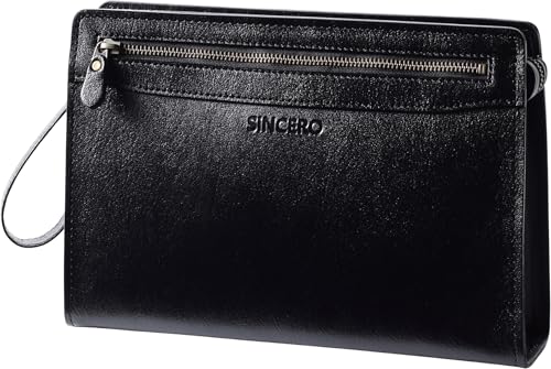 [SiNCERO] (シンセーロ) セカンドバッグ メンズ 本革 日本製 B5 wr-1001 (クロ)