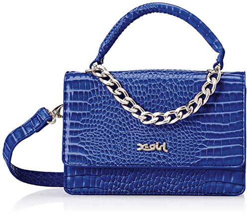 [エックス御嬢さん] フェイククロコ2ウェイミニバッグ FAUX CROC 2WAY MINI BAG レディースバッグ-バッグ