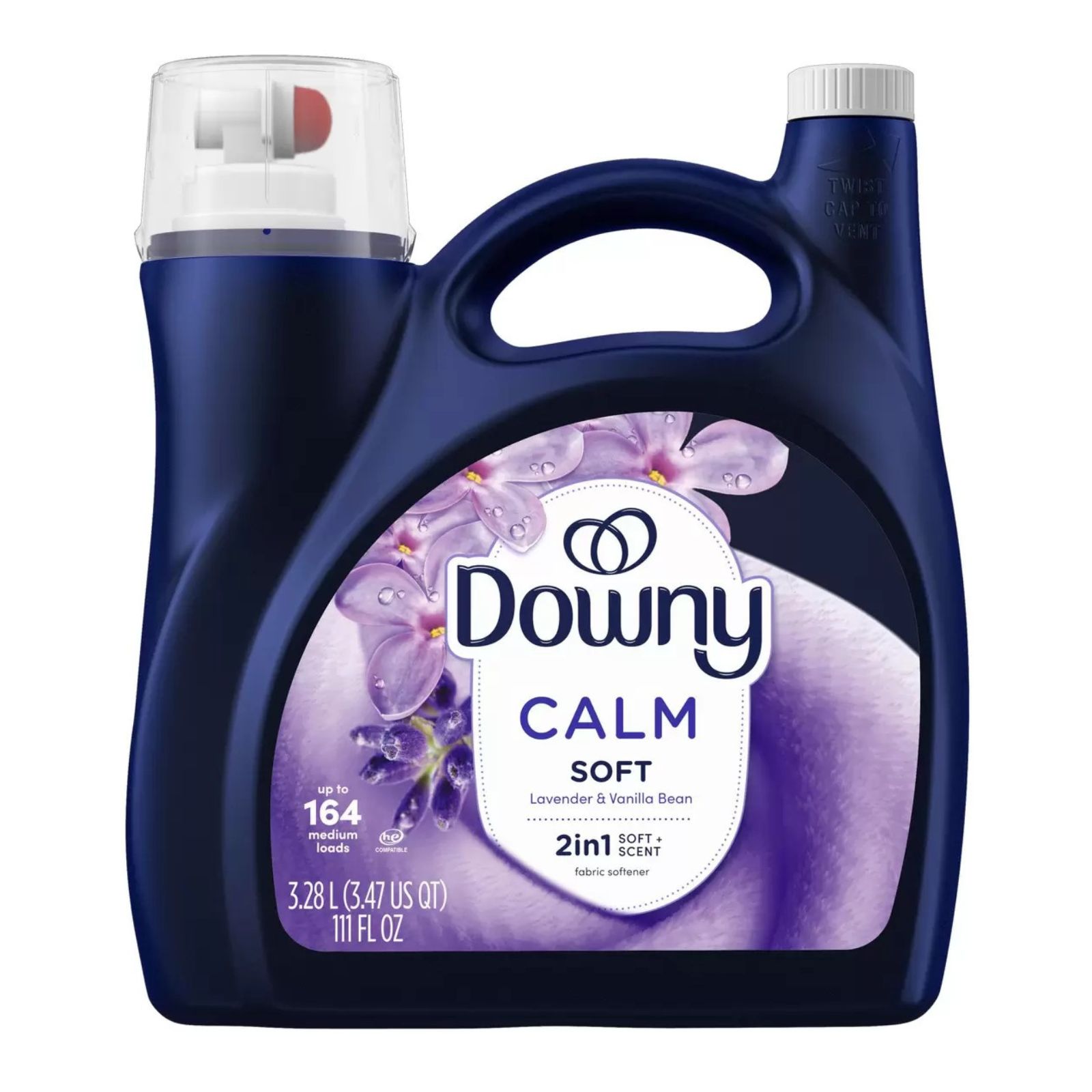 Downy ダウニー カーム ラベンダー & バニラ 柔軟剤 3.28L 164回 衣料用 服 洗濯 液体 伸び 色褪せ 毛玉 大容量 P&G｜リトルスプリング店